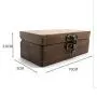 New horn lock copper hinge black walnut pair ring boxes engagement ring ear stud earrings jewelry storage box New horn lock copper hinge black walnut pair ring boxes engagement ring ear stud earrings jewelry storage box