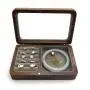 Portable Walnut Jewelry Storage Boxes Jewelry Ring Bracelet Wooden Makeup Gift Boxes Visual Window