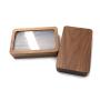 Portable Walnut Jewelry Storage Boxes Jewelry Ring Bracelet Wooden Makeup Gift Boxes Visual Window