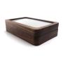 Portable Walnut Jewelry Storage Boxes Jewelry Ring Bracelet Wooden Makeup Gift Boxes Visual Window