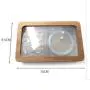 Portable Walnut Jewelry Storage Boxes Jewelry Ring Bracelet Wooden Makeup Gift Boxes Visual Window