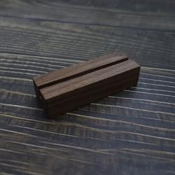 Card business card holder solid wood calendar base postcard base menu card table card desktop note black walnut base