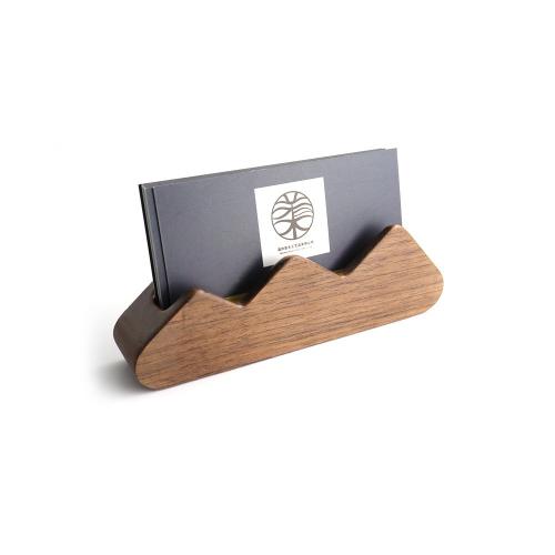 Wooden business card storage boxes Office creative business card holder storage organization boxes Black walnut peak business card box