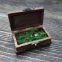 North American black walnut jewelry jewelry boxes ring pair ring boxes bull nose buckle hinge metal decoration gift box