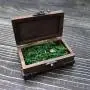 North American black walnut jewelry jewelry boxes ring pair ring boxes bull nose buckle hinge metal decoration gift box North American black walnut jewelry jewelry boxes ring pair ring boxes bull nose buckle hinge metal decoration gift box