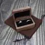 How about forever solid wood black walnut pair ring boxes LOGO ring boxes ear stud earrings storage packaging