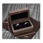 How about forever solid wood black walnut pair ring boxes LOGO ring boxes ear stud earrings storage packaging