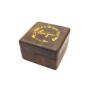 Gold LOVE YOU Square Ring Boxes Proposal Black Walnut Ring Boxes Stud Earrings Necklace Storage Boxes Round Corner Gold LOVE YOU Square Ring Boxes Proposal Black Walnut Ring Boxes Stud Earrings Necklace Storage Boxes Round Corner