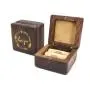 Gold LOVE YOU Square Ring Boxes Proposal Black Walnut Ring Boxes Stud Earrings Necklace Storage Boxes Round Corner