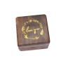Gold LOVE YOU Square Ring Boxes Proposal Black Walnut Ring Boxes Stud Earrings Necklace Storage Boxes Round Corner Gold LOVE YOU Square Ring Boxes Proposal Black Walnut Ring Boxes Stud Earrings Necklace Storage Boxes Round Corner