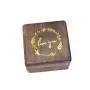 Gold LOVE YOU Square Ring Boxes Proposal Black Walnut Ring Boxes Stud Earrings Necklace Storage Boxes Round Corner