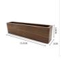 Solid wood rectangular black walnut creative business card boxes desktop front desk wooden business card shelf table card holder