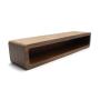 Solid wood rectangular black walnut creative business card boxes desktop front desk wooden business card shelf table card holder