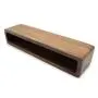 Solid wood rectangular black walnut creative business card boxes desktop front desk wooden business card shelf table card holder