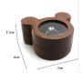 Small Stud Earrings Jewelry Storage Boxes Black Walnut Diamond Ring Earring Boxes Jewelry Gift Boxes Cartoon Ring Box