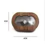 American black walnut solid wood oval jewelry boxes simple portable wooden ring boxes pair ring boxes can engrave LOGO American black walnut solid wood oval jewelry boxes simple portable wooden ring boxes pair ring boxes can engrave LOGO
