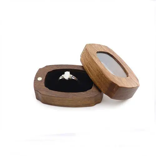 Retro solid wood wedding ring boxes wedding ceremony diamond ring boxes wedding wooden ring boxes jewelry storage box Retro solid wood wedding ring boxes wedding ceremony diamond ring boxes wedding wooden ring boxes jewelry storage box