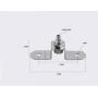 Advertising Sign Logo Board Picture LED Panel Light Hanging Suspension Cables Hangers Hardware Stainless Steel Wire with Protective Plastic Jacket,Supports up to 66 Pound