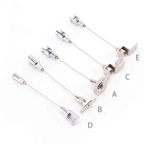 Advertising Sign Logo Board Picture LED Panel Light Hanging Suspension Cables Hangers Hardware Stainless Steel Wire with Protective Plastic Jacket,Supports up to 66 Pound