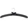 HANGERWORLD 5 Black and White Polka Dot 17inch Satin Padded Top Garment Clothes Coat Hangers HANGERWORLD 5 Black and White Polka Dot 17inch Satin Padded Top Garment Clothes Coat Hangers