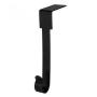 Stainless Steel Door Hook Partition Hook (2 Pack, Black, Golden and Silver)