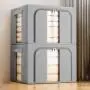 Fun home Clothes Storage Organizer Bins, Foldable Storage Bins-Oxford Cloth stainless Steel Frame Storage Box for Clothing Storage with Foldable Clear Window & Reinforced Handles Fun home Clothes Storage Organizer Bins, Foldable Storage Bins-Oxford Cloth stainless Steel Frame Storage Box for Clothing Storage with Foldable Clear Window & Reinforced Handles