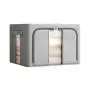 Fun home Clothes Storage Organizer Bins, Foldable Storage Bins-Oxford Cloth stainless Steel Frame Storage Box for Clothing Storage with Foldable Clear Window & Reinforced Handles Fun home Clothes Storage Organizer Bins, Foldable Storage Bins-Oxford Cloth stainless Steel Frame Storage Box for Clothing Storage with Foldable Clear Window & Reinforced Handles