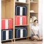 Fun home Clothes Storage Organizer Bins, Foldable Storage Bins-Oxford Cloth stainless Steel Frame Storage Box for Clothing Storage with Foldable Clear Window & Reinforced Handles Fun home Clothes Storage Organizer Bins, Foldable Storage Bins-Oxford Cloth stainless Steel Frame Storage Box for Clothing Storage with Foldable Clear Window & Reinforced Handles