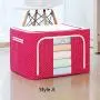 Fun home Clothes Storage Organizer Bins, Foldable Storage Bins-Oxford Cloth stainless Steel Frame Storage Box for Clothing Storage with Foldable Clear Window & Reinforced Handles Fun home Clothes Storage Organizer Bins, Foldable Storage Bins-Oxford Cloth stainless Steel Frame Storage Box for Clothing Storage with Foldable Clear Window & Reinforced Handles