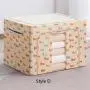 Fun home Clothes Storage Organizer Bins, Foldable Storage Bins-Oxford Cloth stainless Steel Frame Storage Box for Clothing Storage with Foldable Clear Window & Reinforced Handles Fun home Clothes Storage Organizer Bins, Foldable Storage Bins-Oxford Cloth stainless Steel Frame Storage Box for Clothing Storage with Foldable Clear Window & Reinforced Handles