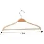 Plywood Bend Wooden Hangers Light Weight Durable Natural Wood Suit/Coat Hanger with Soft Non-Slip Stripes Natural Finish, 10-Pack Plywood Bend Wooden Hangers Light Weight Durable Natural Wood Suit/Coat Hanger with Soft Non-Slip Stripes Natural Finish, 10-Pack