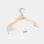 Plywood Bend Wooden Hangers Light Weight Durable Natural Wood Suit/Coat Hanger with Soft Non-Slip Stripes Natural Finish, 10-Pack Plywood Bend Wooden Hangers Light Weight Durable Natural Wood Suit/Coat Hanger with Soft Non-Slip Stripes Natural Finish, 10-Pack