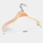 Plywood Bend Wooden Hangers Light Weight Durable Natural Wood Suit/Coat Hanger with Soft Non-Slip Stripes Natural Finish, 10-Pack Plywood Bend Wooden Hangers Light Weight Durable Natural Wood Suit/Coat Hanger with Soft Non-Slip Stripes Natural Finish, 10-Pack