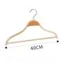 Plywood Bent Wood Solid Wooden Light Weight Coat Shirt Suit Hangers with Non-Slip Pant Bar, 10-Pack, Natural Finish