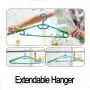 BonDream 6-Pack Heavy Duty Plastic Extendable Extra-Wide Arm 15