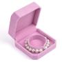 Plush Velvet Travel Jewelry Case, Mini Jewelry Box, Small Jewelry Organizer Portable Display Jewelry Storage Case for Rings Earrings Necklace Bracelet Bangle,Gifts for Girls Women