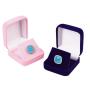 Universal Plush Velvet Travel Jewelry Case, Mini Jewelry Box, Small Jewelry Organizer Portable Display Jewelry Storage Case for Rings Earrings Necklace Bracelet Bangle,Gifts for Girls Women