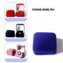 Universal Plush Velvet Travel Jewelry Case, Mini Jewelry Box, Small Jewelry Organizer Portable Display Jewelry Storage Case for Rings Earrings Necklace Bracelet Bangle,Gifts for Girls Women