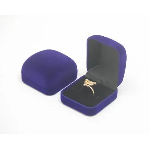 Plush Velvet Travel Jewelry Case, Mini Jewelry Box, Small Jewelry Organizer Portable Display Jewelry Storage Case for Ring,Gifts for Girls Women