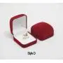 Plush Velvet Travel Jewelry Case, Mini Jewelry Box, Small Jewelry Organizer Portable Display Jewelry Storage Case for Ring,Gifts for Girls Women