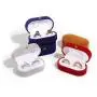 Plush Velvet Travel Jewelry Case, Mini Jewelry Box, Small Jewelry Organizer Portable Display Jewelry Storage Case for Ring,Gifts for Girls Women