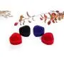 Plush Velvet Travel Jewelry Case, Mini Jewelry Box, Small Jewelry Organizer Portable Display Jewelry Storage Case for Ring,Gifts for Girls Women