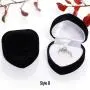 Plush Velvet Travel Jewelry Case, Mini Jewelry Box, Small Jewelry Organizer Portable Display Jewelry Storage Case for Ring,Gifts for Girls Women