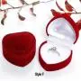 Plush Velvet Travel Jewelry Case, Mini Jewelry Box, Small Jewelry Organizer Portable Display Jewelry Storage Case for Ring,Gifts for Girls Women