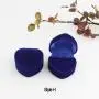 Plush Velvet Travel Jewelry Case, Mini Jewelry Box, Small Jewelry Organizer Portable Display Jewelry Storage Case for Ring,Gifts for Girls Women