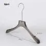 Free Customization Logo 1pcs High Quality Grey Acrylic Hangers, Made of Gray Acrylic for a Luxurious Look and Feel with Swivel Hook (Shirt) for Women