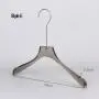 Free Customization Logo 1pcs High Quality Grey Acrylic Hangers, Made of Gray Acrylic for a Luxurious Look and Feel with Swivel Hook (Shirt) for Women