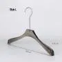 Free Customization Logo 1pcs High Quality Grey Acrylic Hangers, Made of Gray Acrylic for a Luxurious Look and Feel with Swivel Hook (Shirt) for Women