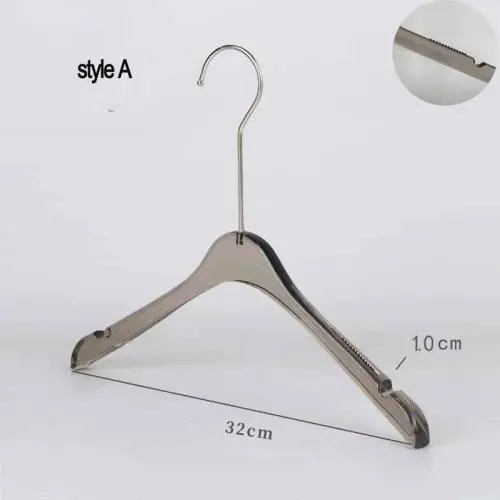 Free Customization Logo 1pcs High Quality Grey Acrylic Hangers, Made of Gray Acrylic for a Luxurious Look and Feel with Swivel Hook (Shirt) for Kids children Free Customization Logo 1pcs High Quality Grey Acrylic Hangers, Made of Gray Acrylic for a Luxurious Look and Feel with Swivel Hook (Shirt) for Kids children