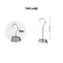 Free Customization Logo 1pcs High Quality Grey Acrylic Hangers, Made of Gray Acrylic for a Luxurious Look and Feel with Swivel Hook (Shirt) for Men